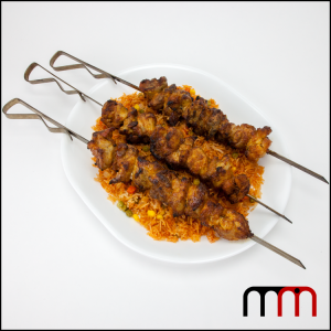 126 Niger Chicken Suya With Jollof Rice Jollof Rice Chicken World