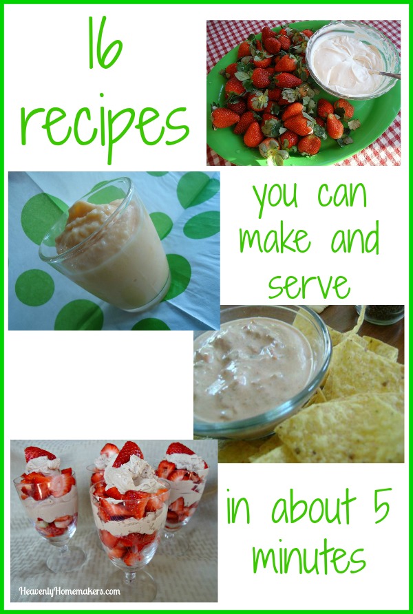 16 Simple Recipes You Can Make In 5 Minutes Heavenly Homemakers