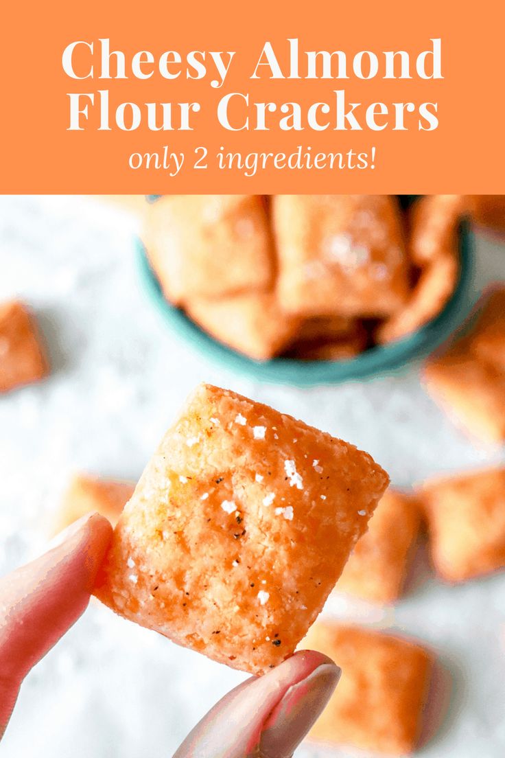 20 Min Cheesy Almond Flour Crackers Only 2 Ingredients The Toasted