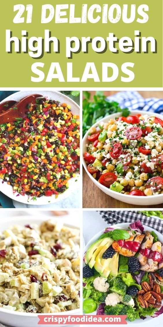 21 Easy High Protein Salad Recipes For Meal Prep