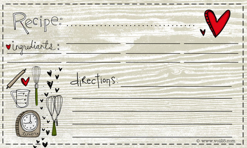 25 Free Printable Recipe Cards Home Cooking Memories