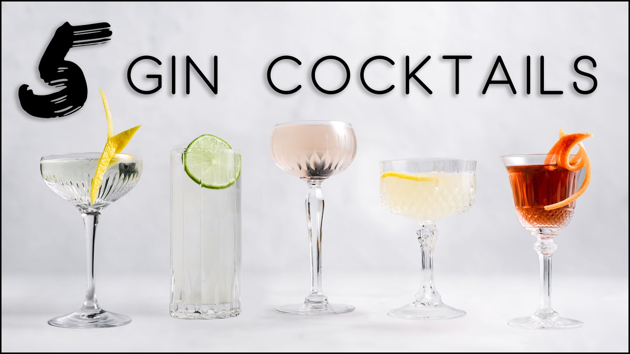 3 Easy To Make Gin Cocktails Recipes Youtube