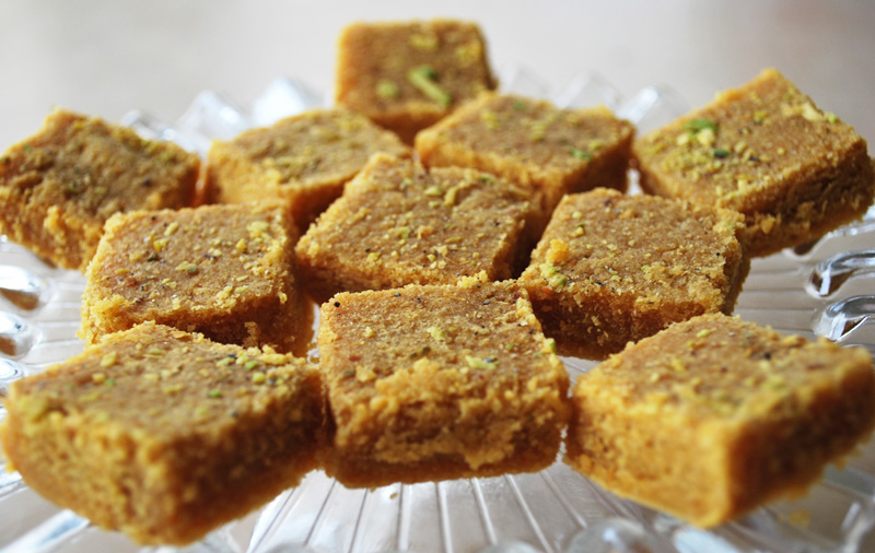 3 Ingredient Besan Barfi Recipe In 3 Simple Steps Aarti Madan