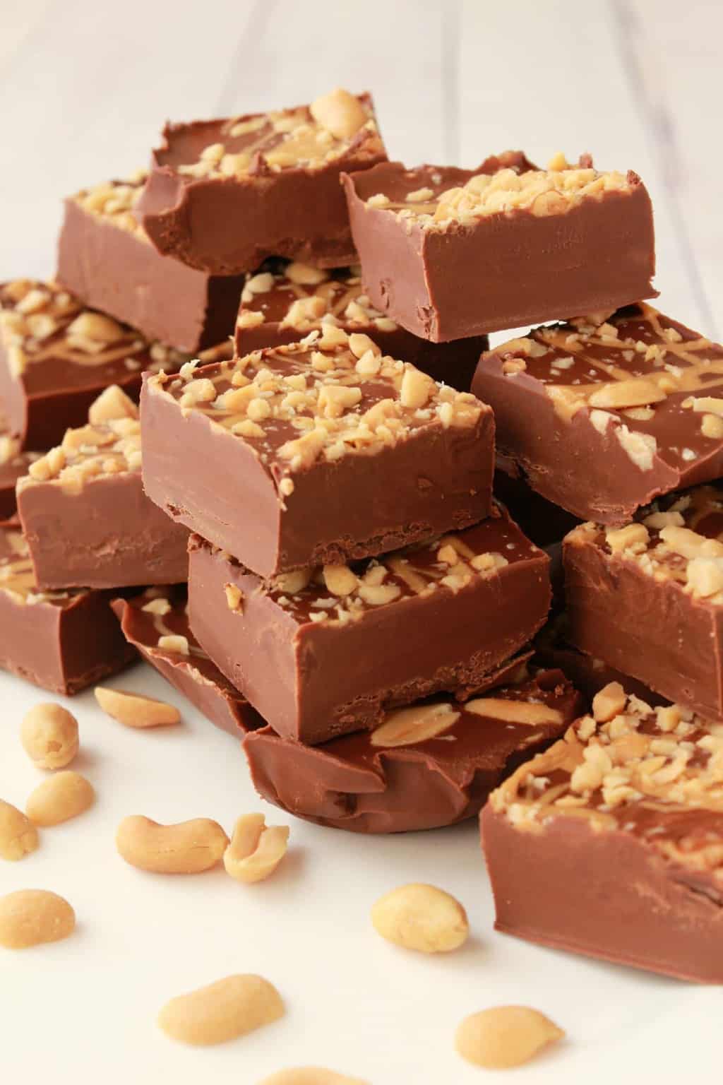 3 Ingredient Chocolate Peanut Butter Fudge Easy Vegan