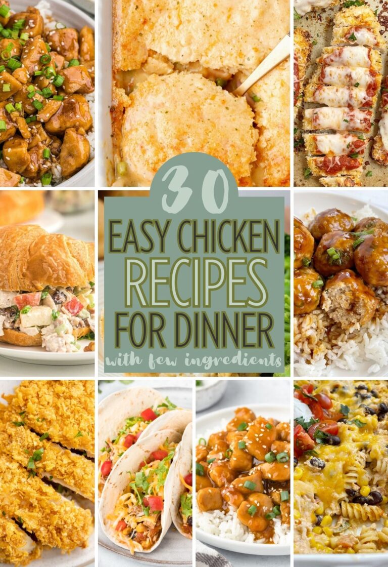 30 Easy Chicken Recipes For Dinner With Few Ingredients Together As Family