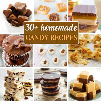 30 Simple Homemade Candy Recipes Recipe Candy Recipes Homemade