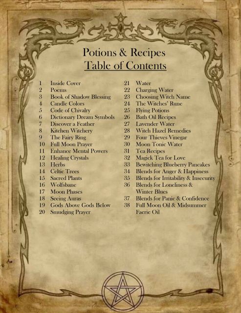 38 Potions And Recipes For Homemade Halloween Spell Book Instant