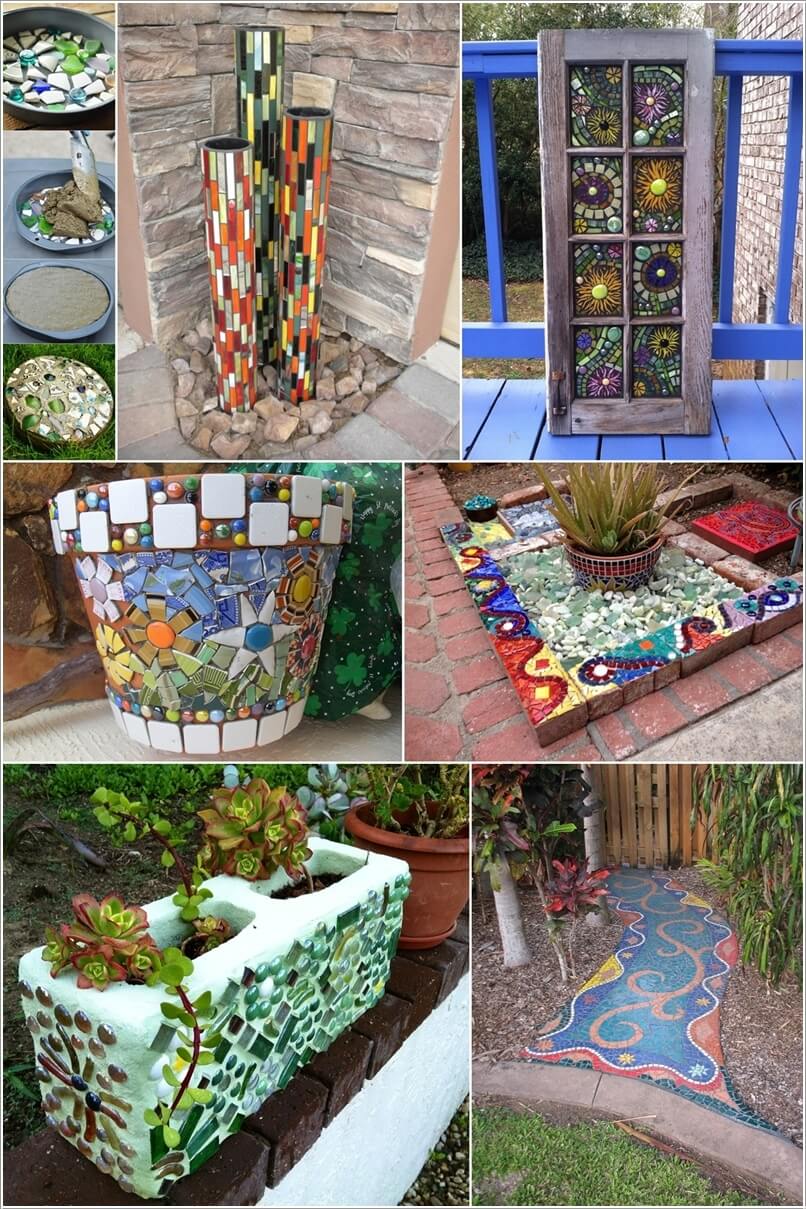 41 Easy Diy Garden Art Design Ideas Mosaic Garden Art Glass Garden