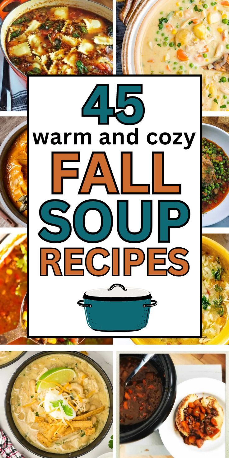 45 Cozy Fall Soups Amp Stews For Chilly Autumn Nights Fall Soup Recipes Fall Soup Recipes