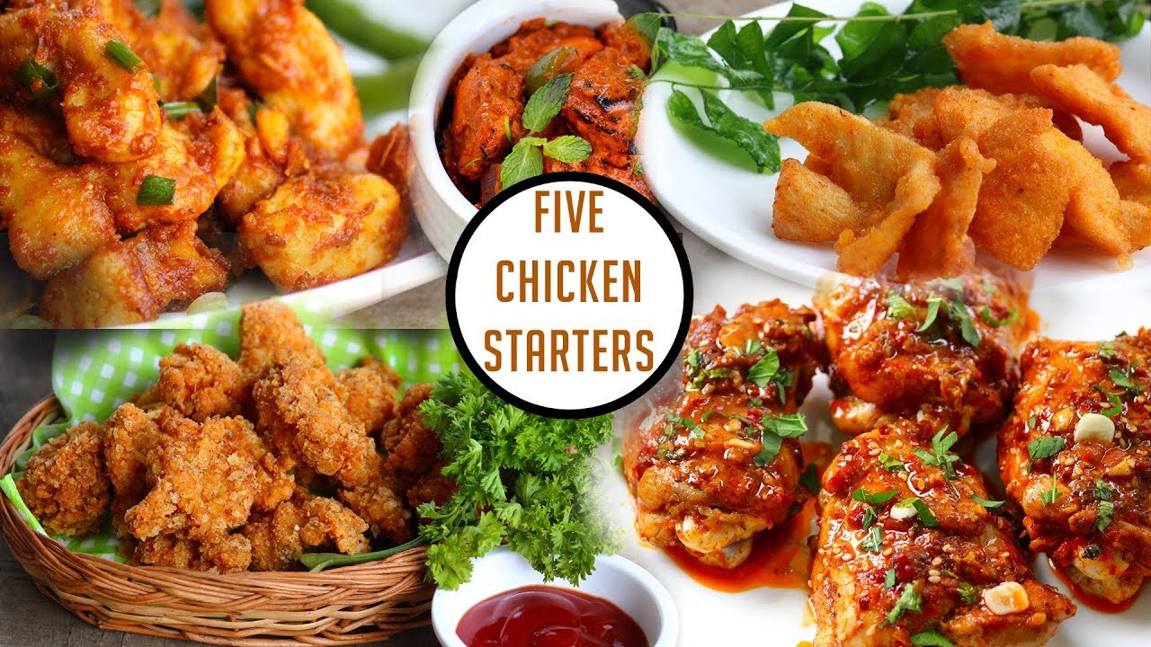 5 Easy Chicken Starters Chicken Starter Recipes Chicken Starter