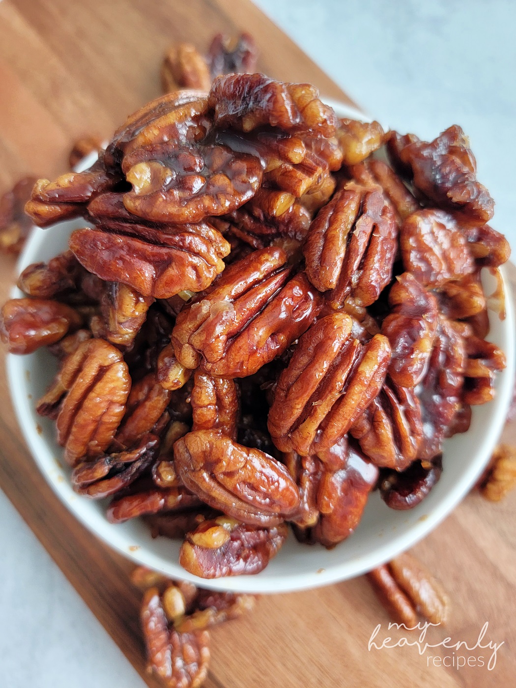 5 Minute Candied Pecans Pecan Recipes Candied Pecans Roasted Pecans