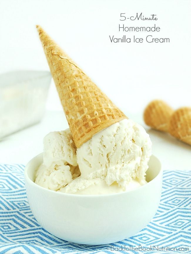 5 Minute Homemade Vanilla Ice Cream An Egg Free No Cook Recipe