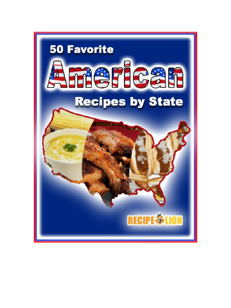 50 Favorite American Recipes By State Free Ecookbook Recipelion Com