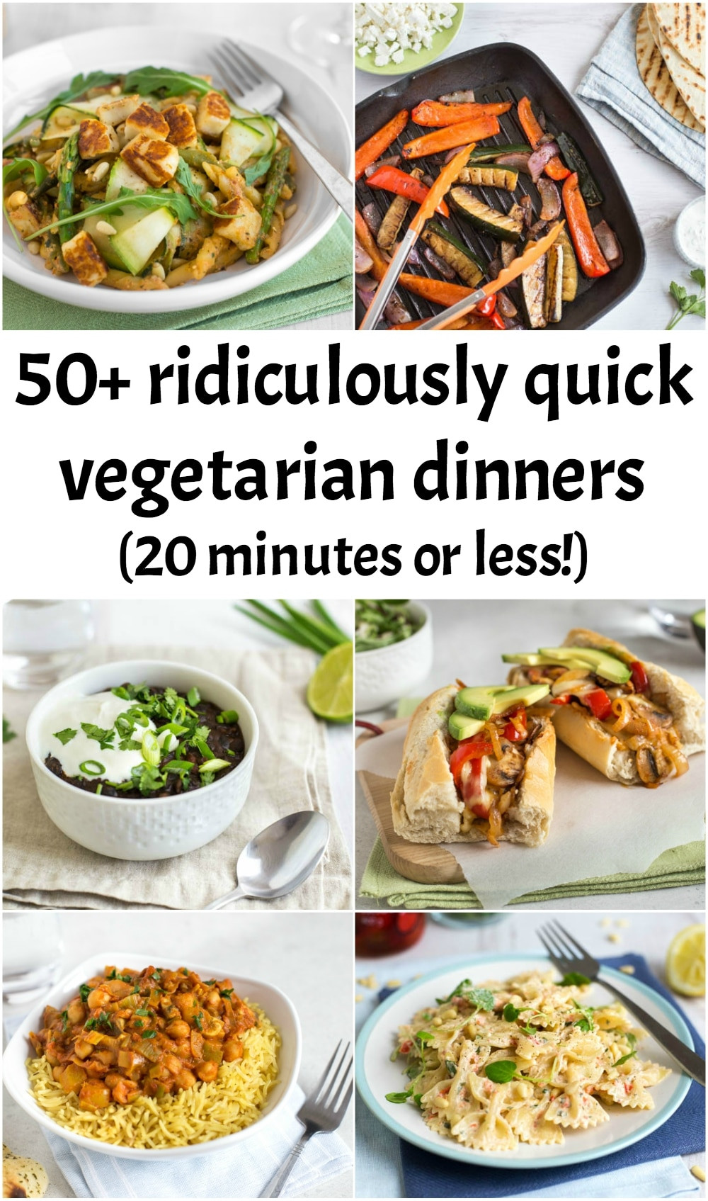 55 Healthy Vegetarian Recipes Quick Vegetarian Dinner Ideas