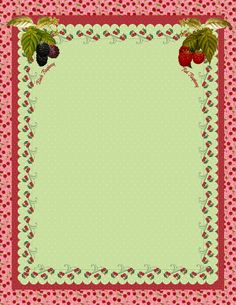 57 Best Recipe Scrapbooking Paper Borders And Backgrounds Images On Pinterest Printable