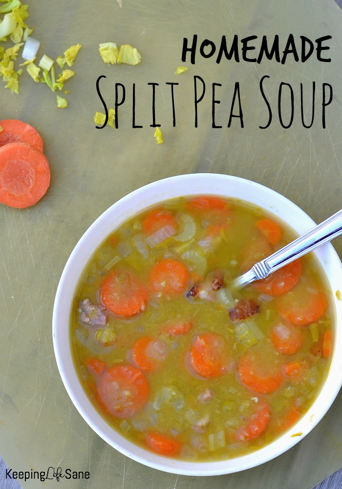 6 Ingredient Homemade Split Pea Soup Keeping Life Sane