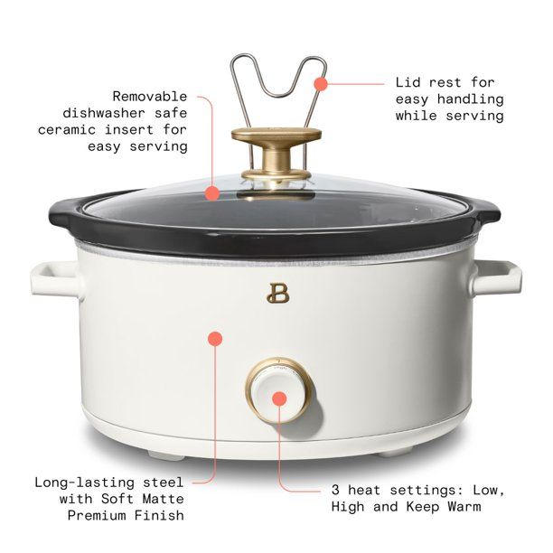 6 Qt Programmable Slow Cooker Beautiful