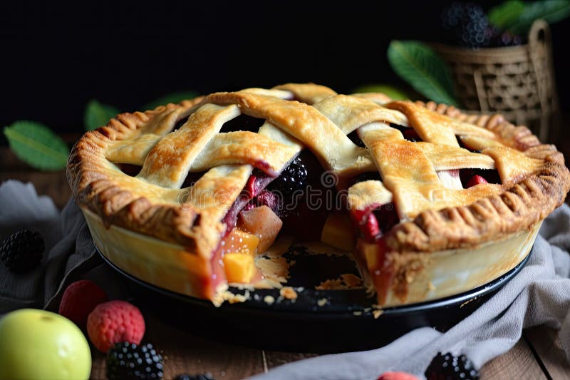 A Delicious Fruit Pizza Made From Scratch With A Flaky Pie Crust Base