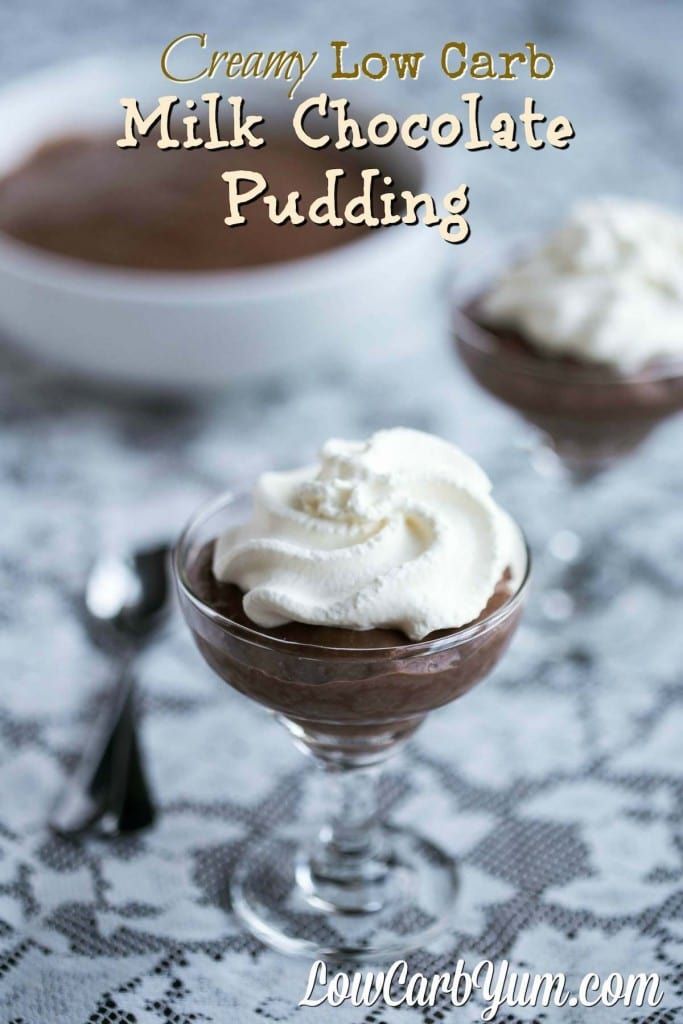 A Delicious Low Carb Creamy Milk Chocolate Pudding That The Whole