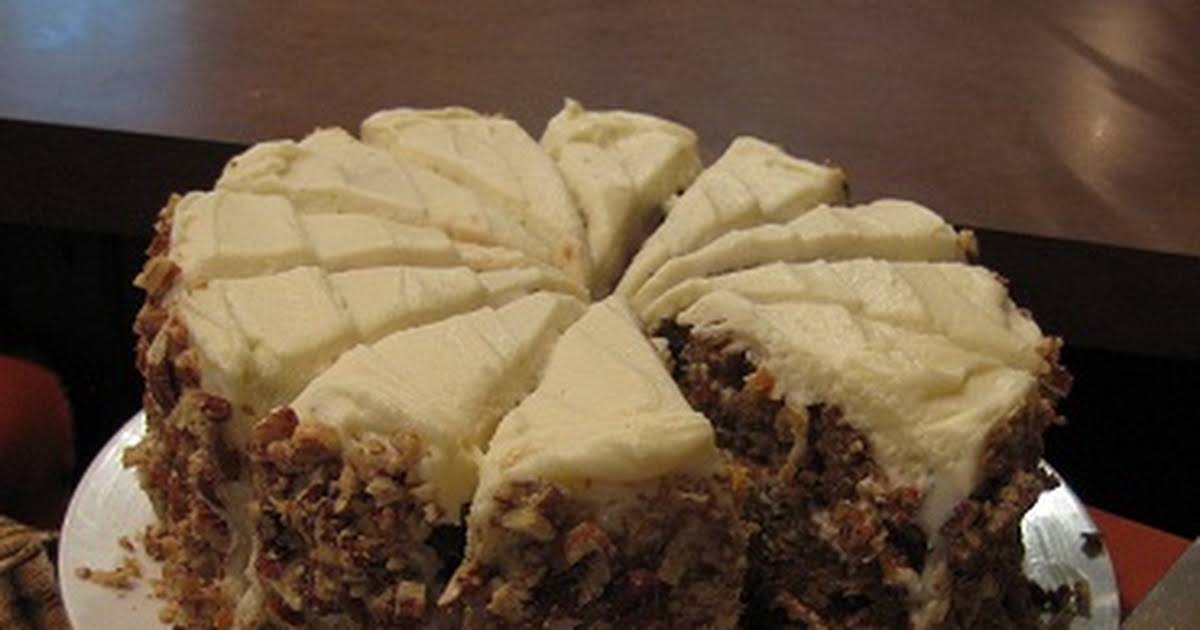 A Moist Carrot Cake 9X13 Filled With Crushed Pineapple Chopped Walnuts