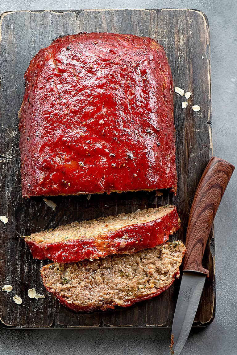 A Perfectly Moist Meatloaf Made With Oatmeal Butter Baggage