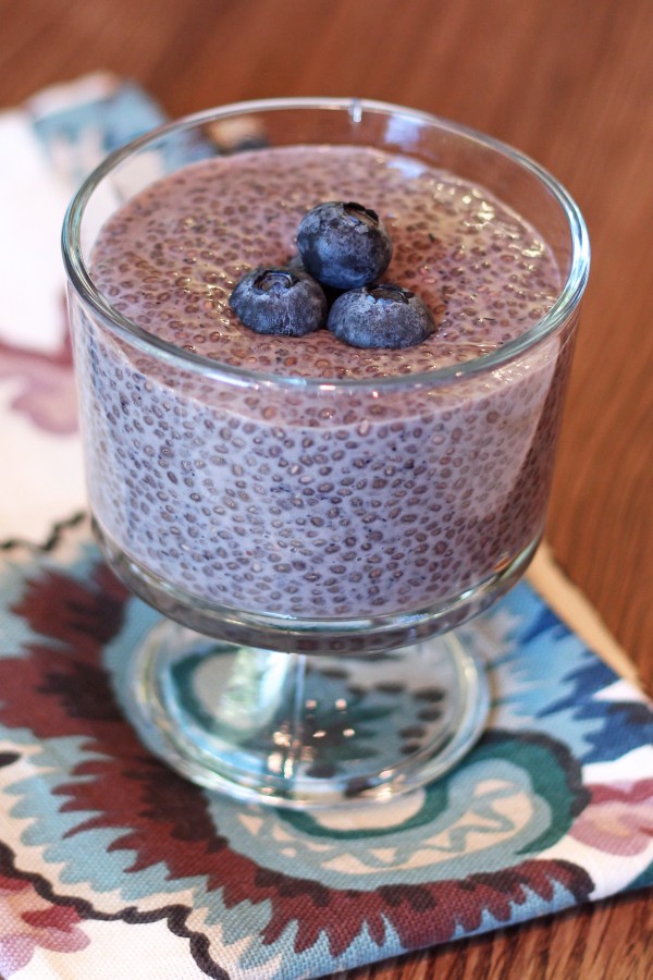 A Quick And Healthy Dessert Dairy Free Blueberry Chia Seed Pudding