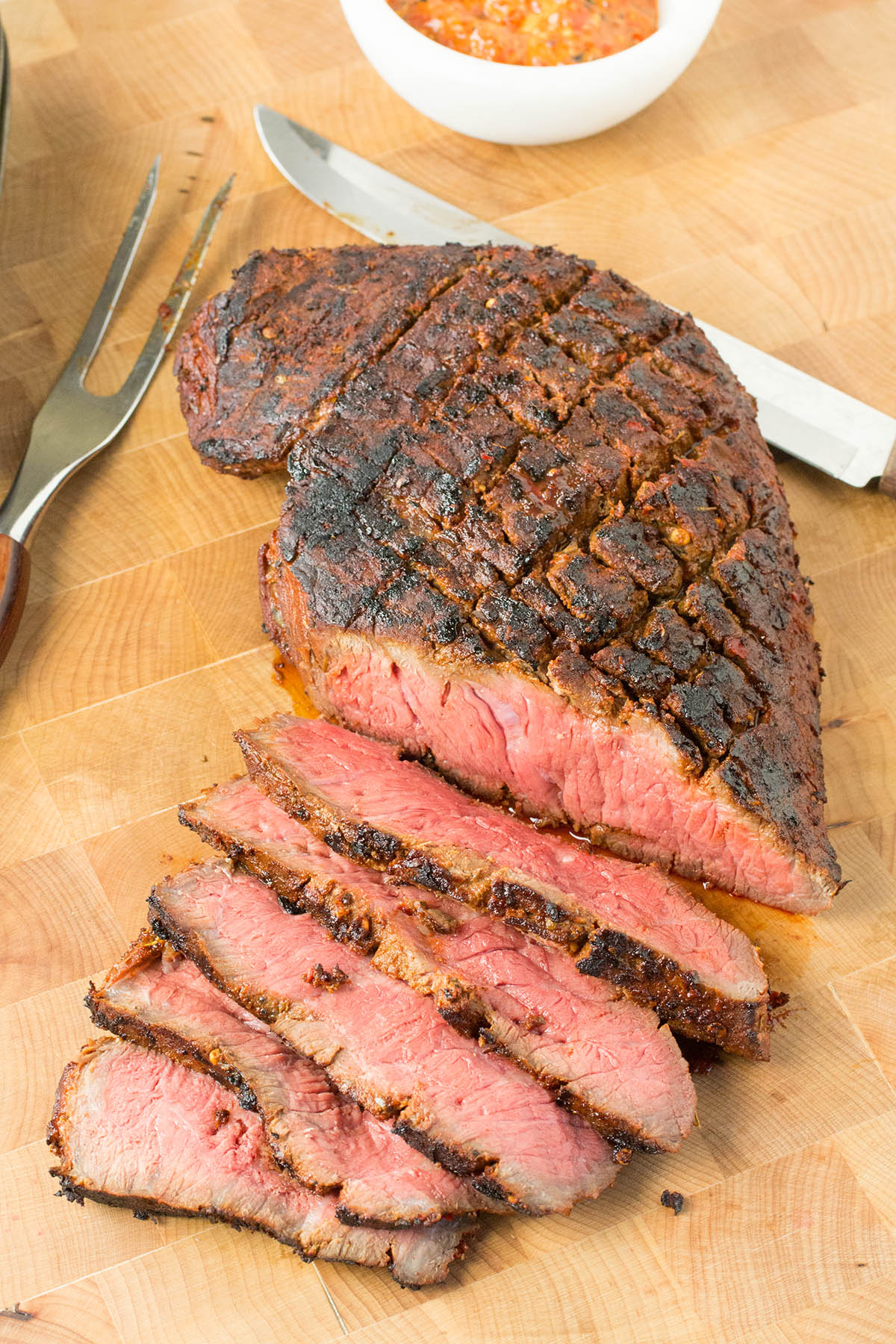 A Recipe For Tender London Broil Marinated In A Homemade Spicy Steak Marinade With Chili Paste