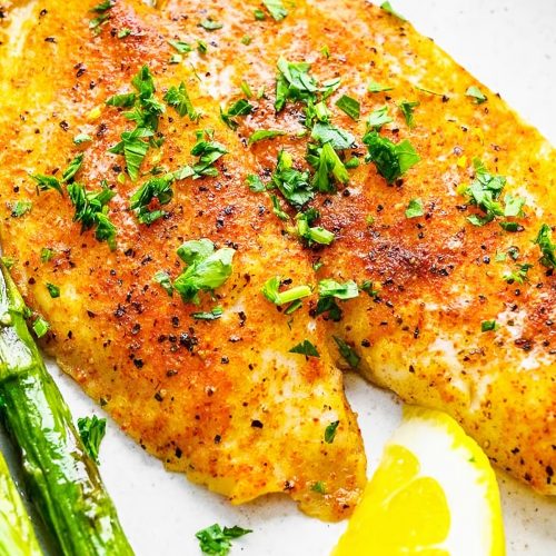 A Simple And Tangy Baked Flounder Dish Recipe Flounder Recipes