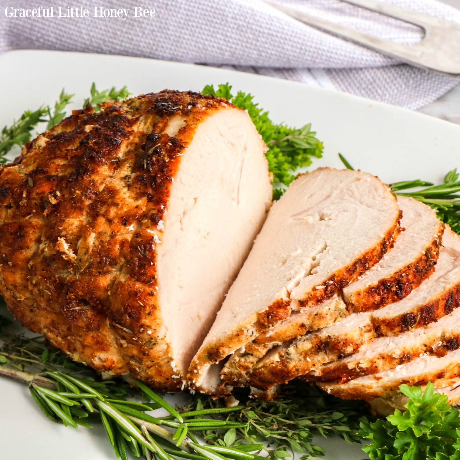 Air Fryer Boneless Turkey Breast Graceful Little Honey Bee