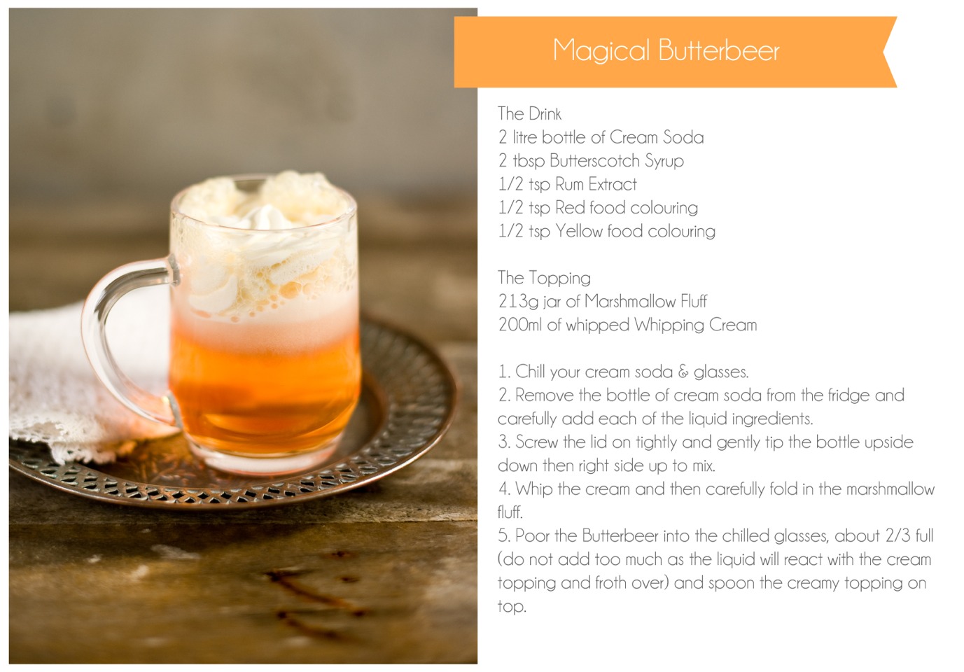 Alcoholic Butterbeer Recipe Butterbeer Recipe Alcoholic Alcoholic Butterbeer Butter Beer