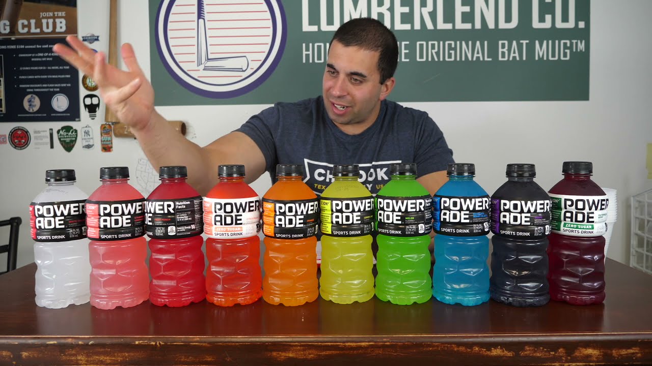 All Powerade Flavors Taste Test Youtube