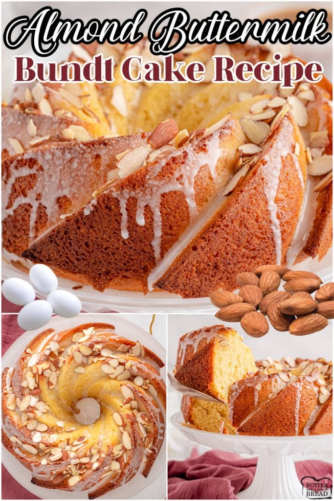 Almond Bundt Cake Butter With A Side Of Bread