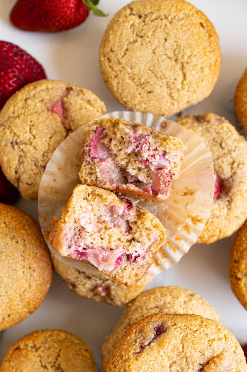 Almond Flour Strawberry Muffins Ifoodreal Com