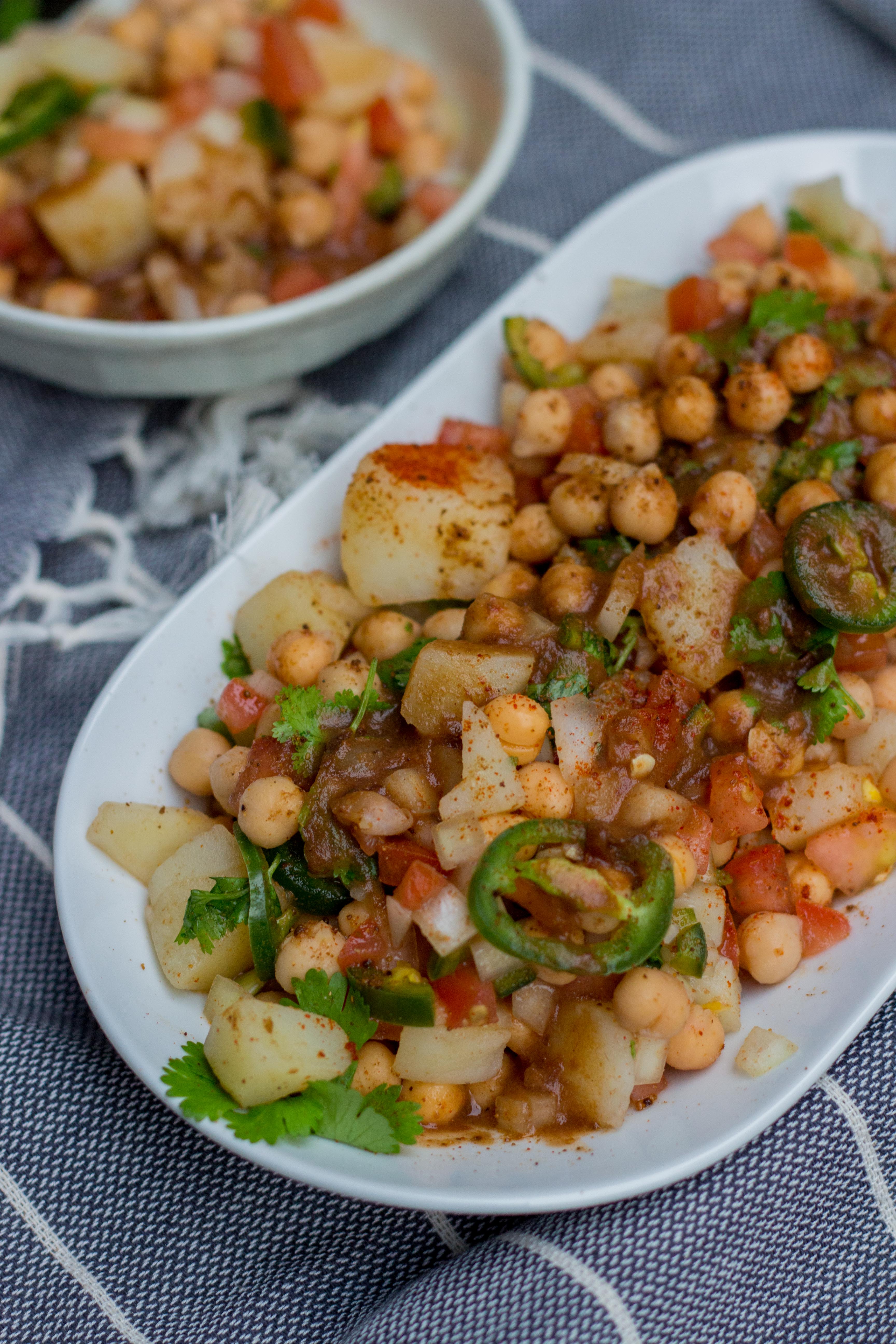 Aloo Chana Chaat Recipe Chats Recipe Recipes Recipe Steps