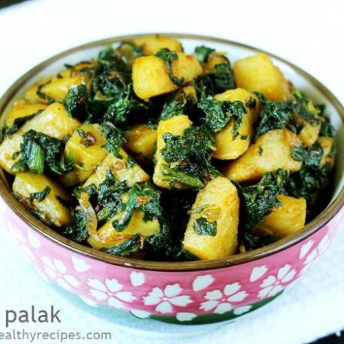 Aloo Palak Recipe In Hindi