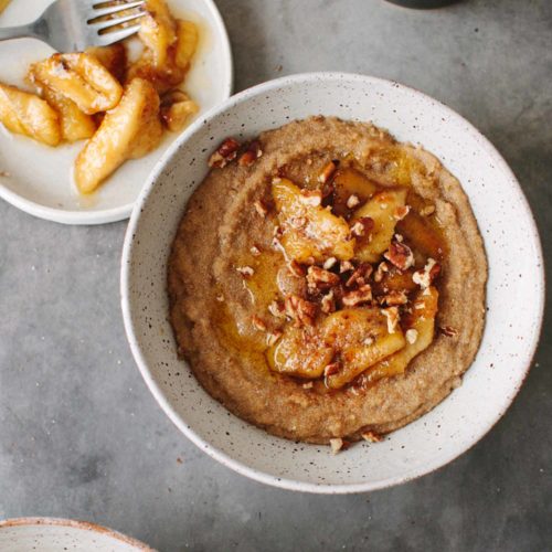 Amaranth Porridge With Caramelized Bananas And Pecans Naturally Ella Recipe Recipes Food