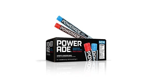 Amazon Com Powerade Sports Freezer Bars 1 5 Oz Refreshing Ice Pops