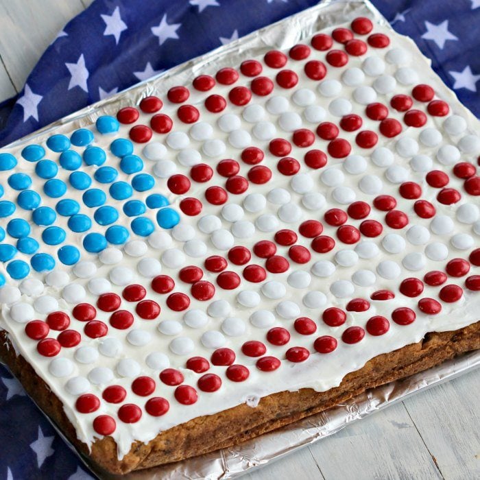 American Flag Cookie Cake Cookie Cake Recipe American Flag Cookies