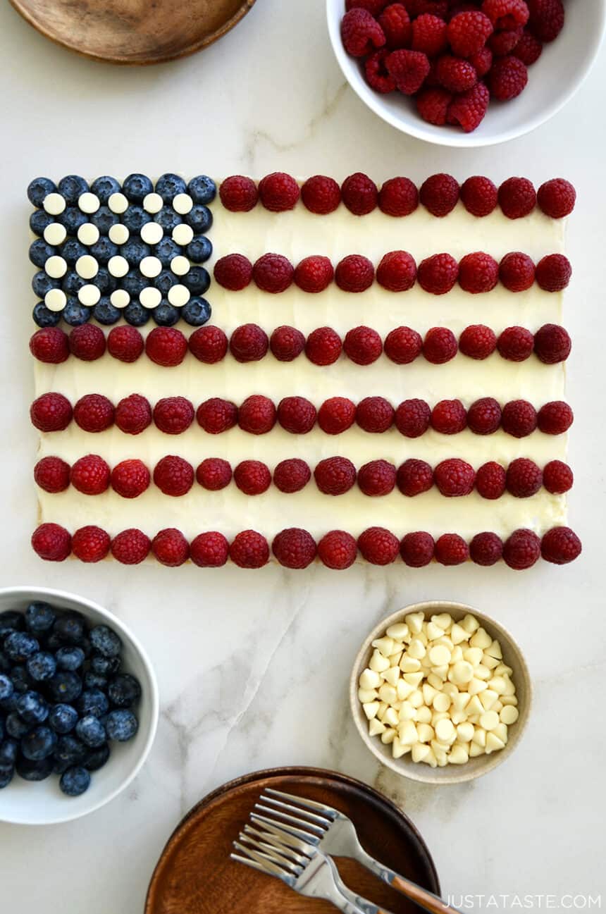 American Flag Cookie Cake Just A Taste