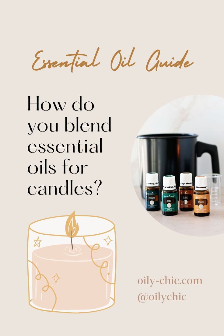 An Info Sheet For Essential Oil Candle Recipes With Instructions On How