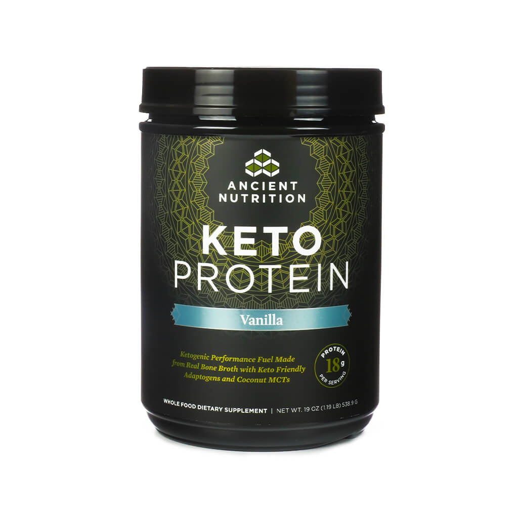 Ancient Nutrition Keto Protein Powder Vanilla The Healthy Place