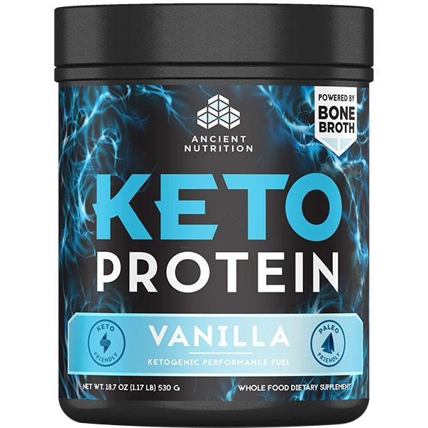 Ancient Nutrition Keto Protein Vanilla 530 Gm 17 Servings