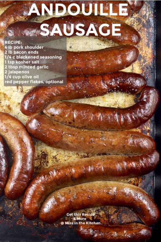 Andouille Sausage Cajun Smoked Sausage Miss In The Kitchen