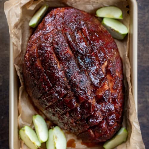 Apple Butter Honey Glazed Ham I Am Homesteader