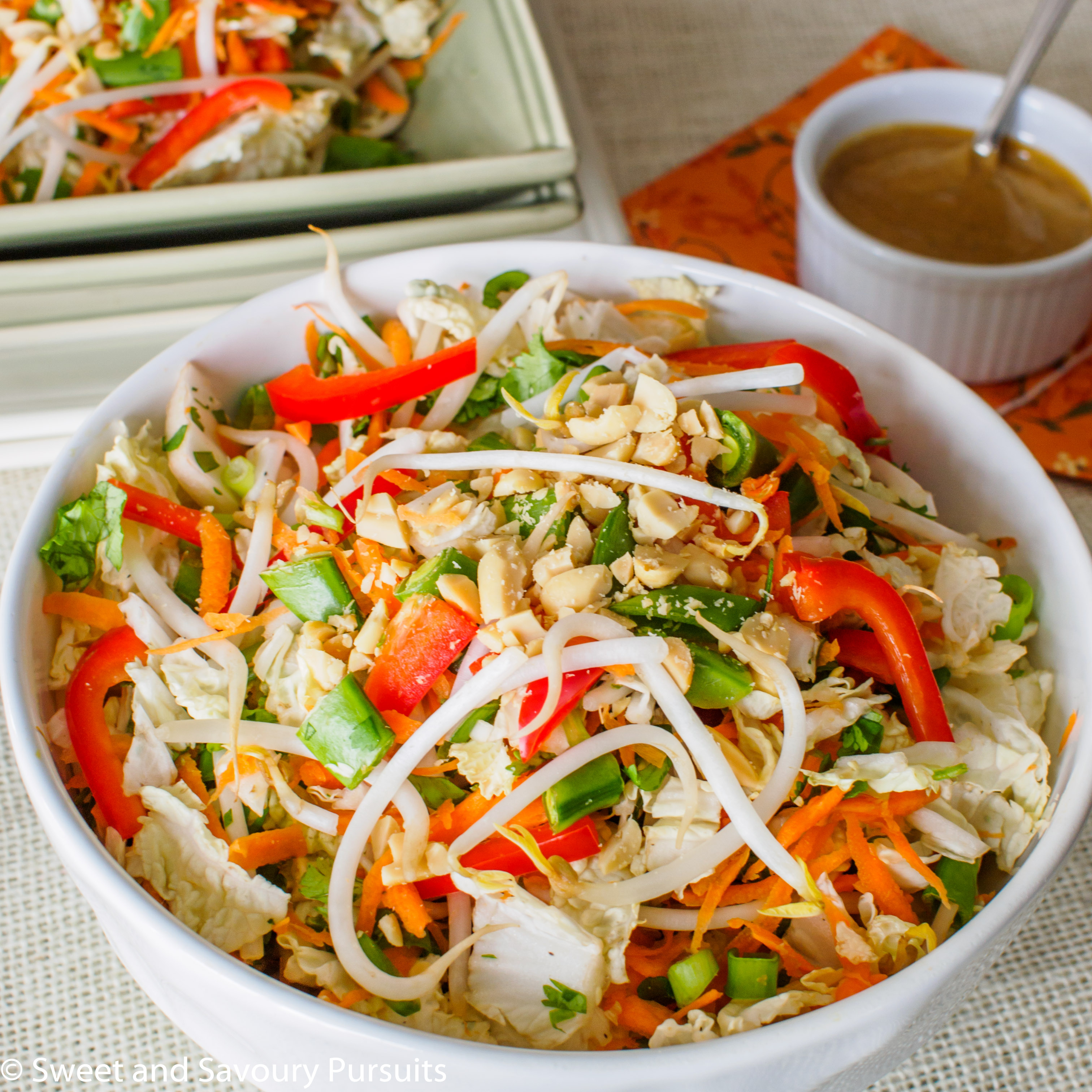 Asian Salad With Peanut Butter Dressing Sweet And Savoury Pursuits