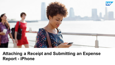 Attaching A Receipt And Submitting An Expense Repo Sap Concur