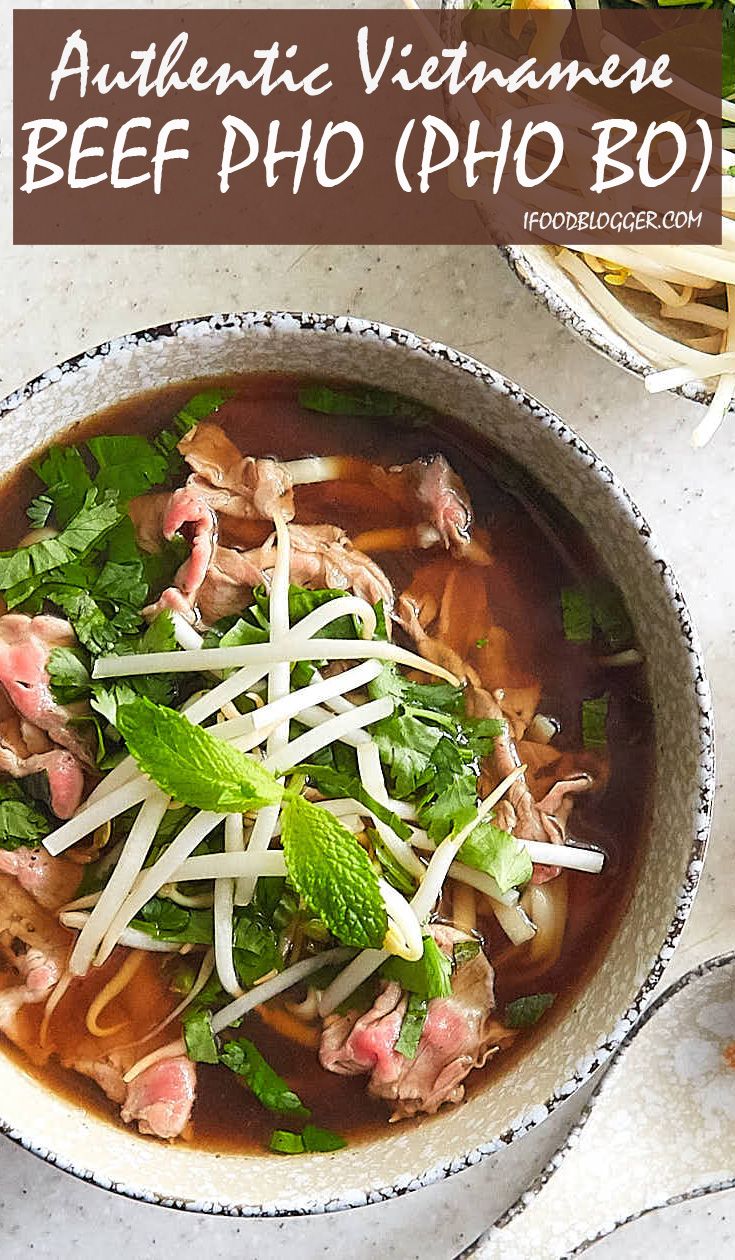 Authentic Vietnamese Beef Pho Pho Bo Recipe Craving Tasty