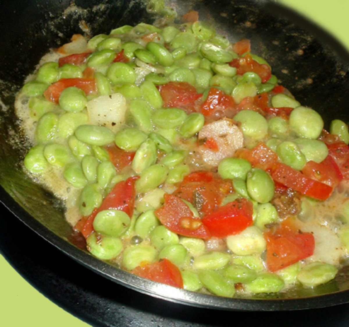 Baby Lima Beans With Tomatoes And Sage Recipe Genius Kitchen