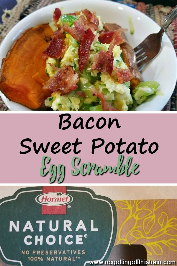 Bacon Sweet Potato Egg Scramble Recipe Easy Dinner Recipes Healthy