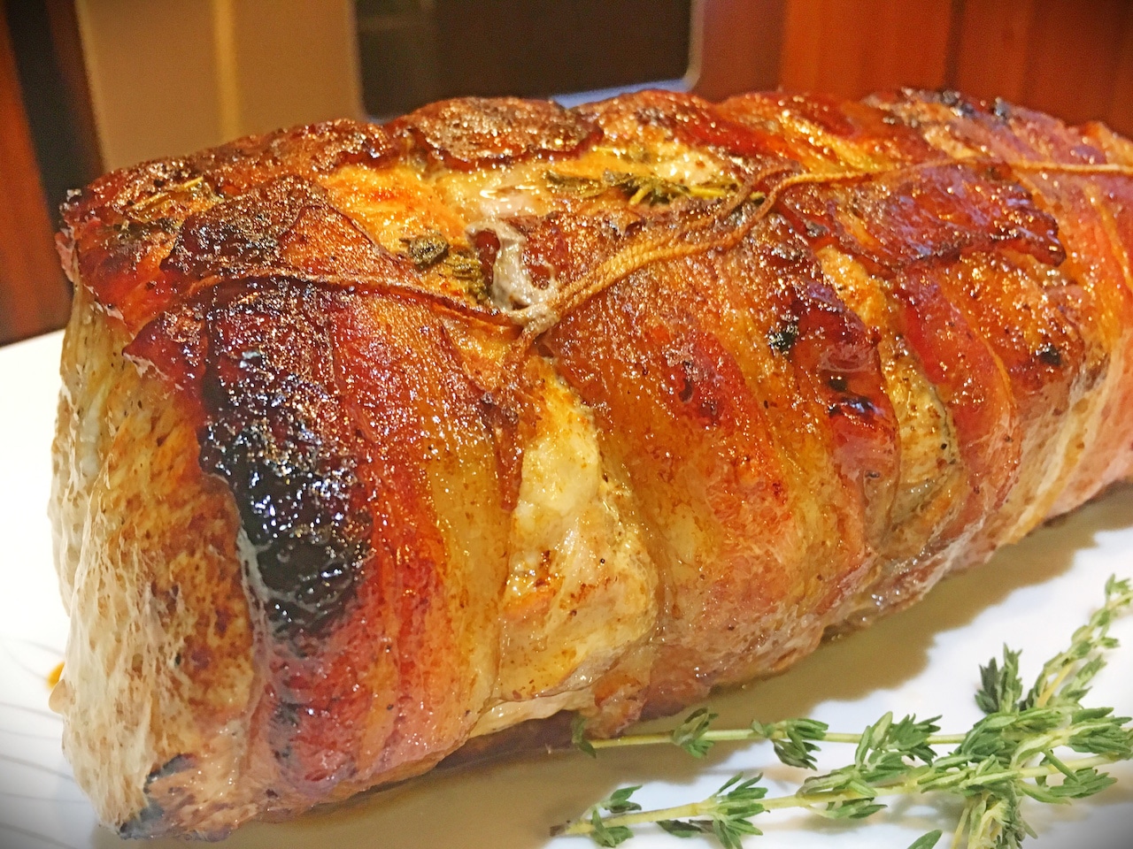 Bacon Wrapped Pork Loin Christmasonadime Com